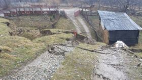 Alunecare de teren in Gorj.