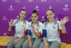 Echipa de gimnastică fete a Rom&acirc;niei.