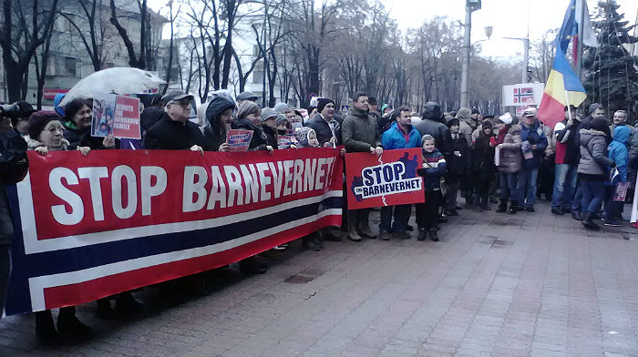 Manifestație la Timișoara &icirc;n sprijinul familiei Bodnariu.
