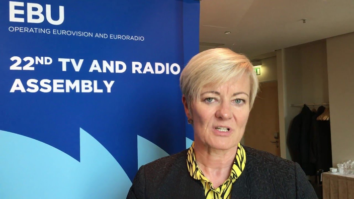 Directorul general al Uniunii Europene de Radio şi Televiziune (EBU) Ingrid Delterne.