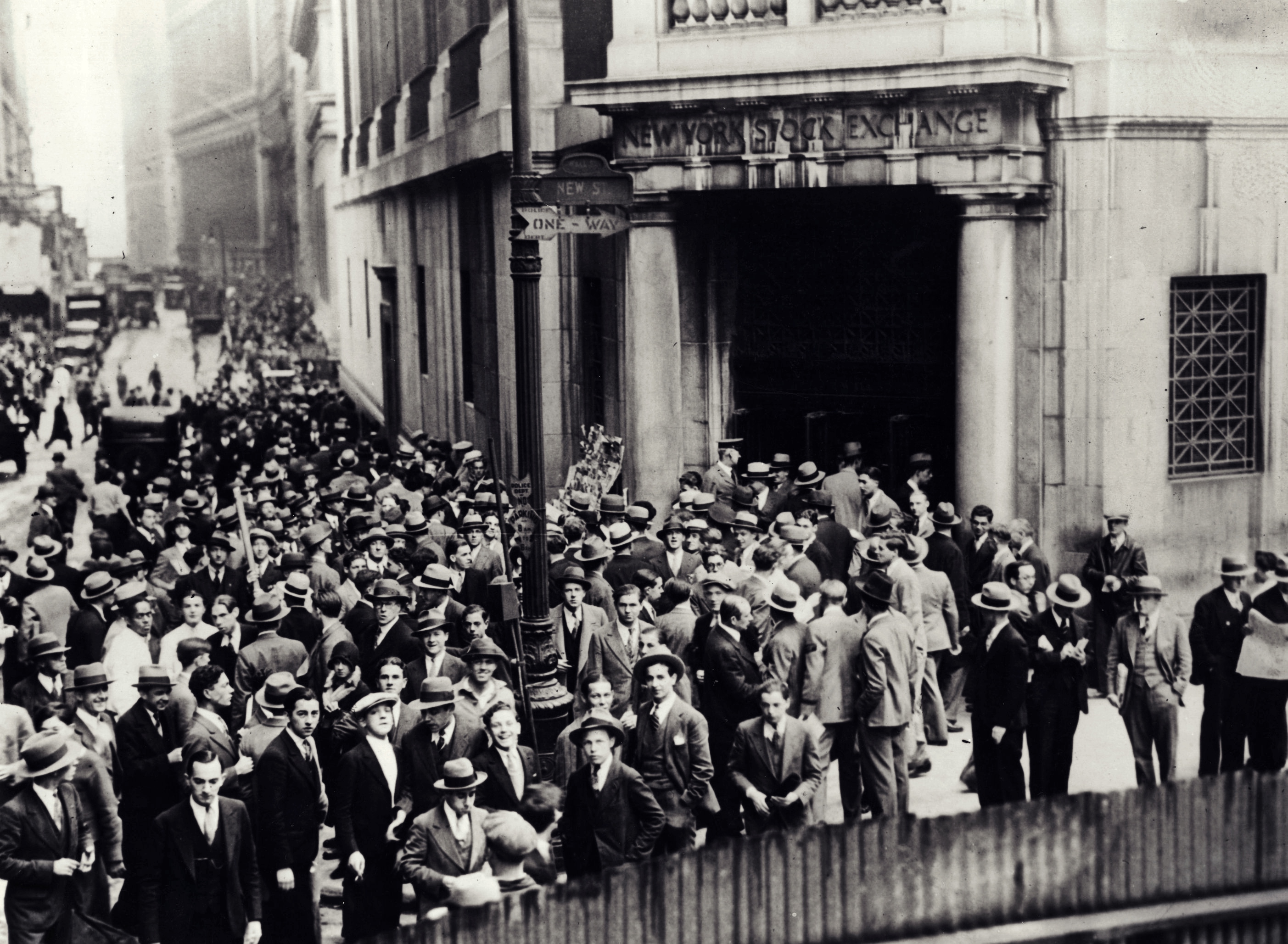  Bursa de la New-York. Octombrie 1929. Credit: getty-images.com
