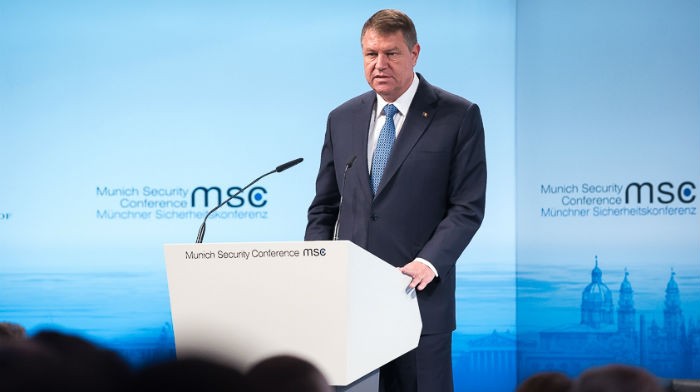 Klaus Iohannis la Conferinta de la Munchen.