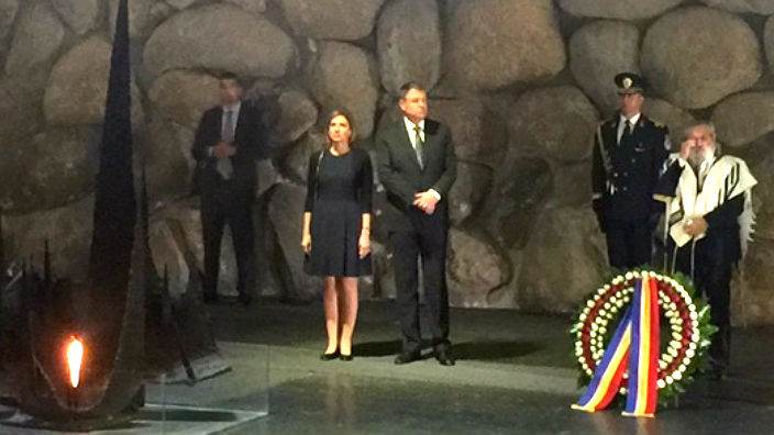 Preşedintele Rom&acirc;niei, Klaus Iohannis și soția sa au vizitat Memorialul Holocaustului &quot;Yad Vashem&quot;