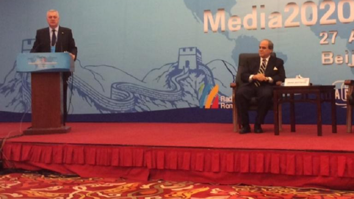Preşedintele director general al Radio Rom&acirc;nia, Ovidiu Miculescu, a ținut un discurs foarte apreciat &icirc;n capitala Chinei.