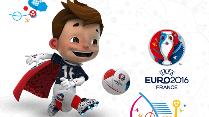  Mascota EURO 2016. Captura video.