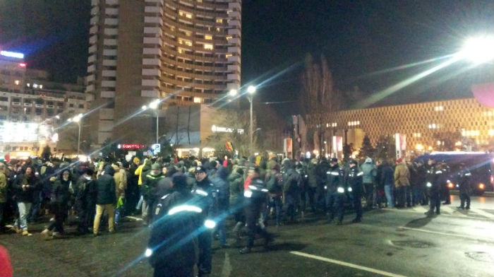 Protest &icirc;n Capitală.