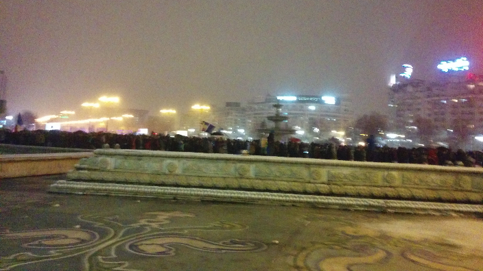 Protest antiguvernamental la Bucuresti, 20 ianuarie 2018.