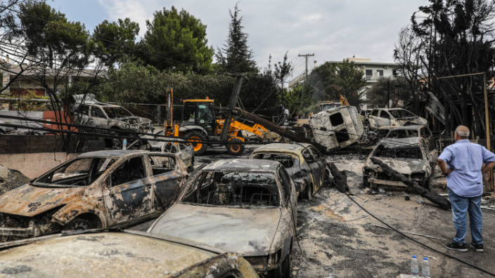 Incendiile din Grecia, iulie 2018.