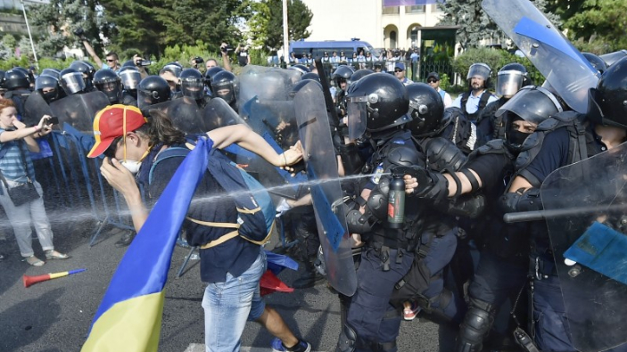 Proteste &icirc;n data de 10.08.2018.