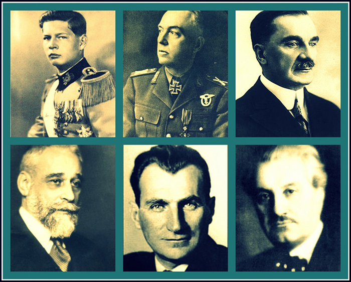  &Icirc;nvins şi &icirc;nvingători. Principalii actori istorici ai loviturii de stat de la 23 august 1944. Credit: infocs.ro