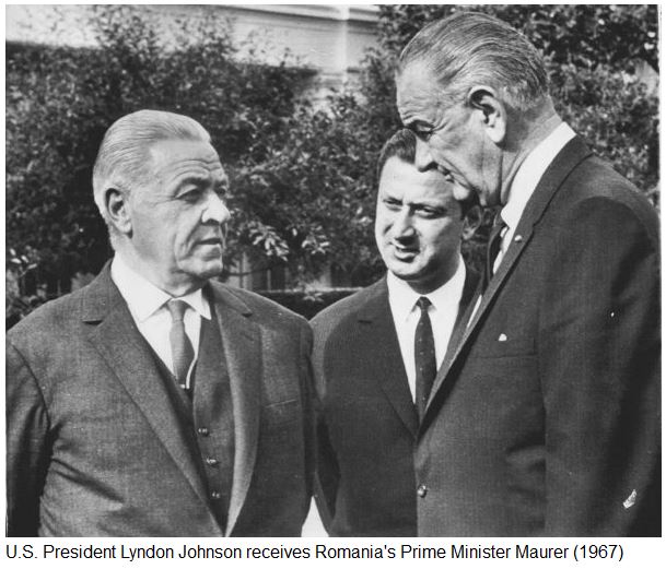 Preşedinte USA şi prim ministrul României 1967