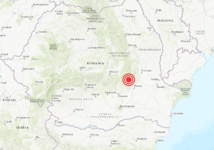 Cutremur în zona seismică Vrancea.