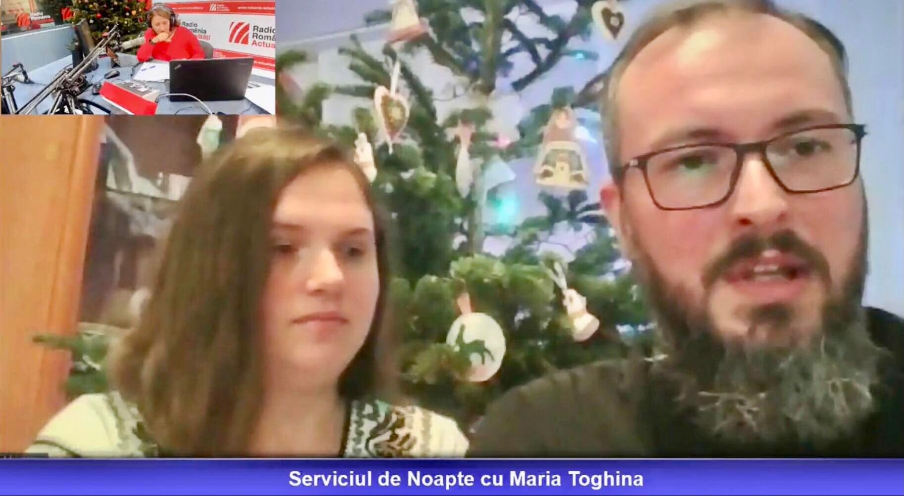 Serviciul de noapte cu Maria Țoghină. Invitați: părintele George Cătălin Munteanu și soția acestuia, Mirela Munteanu, artist iconar