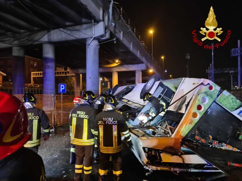 Accident de autocar lângă Veneția, Italia.