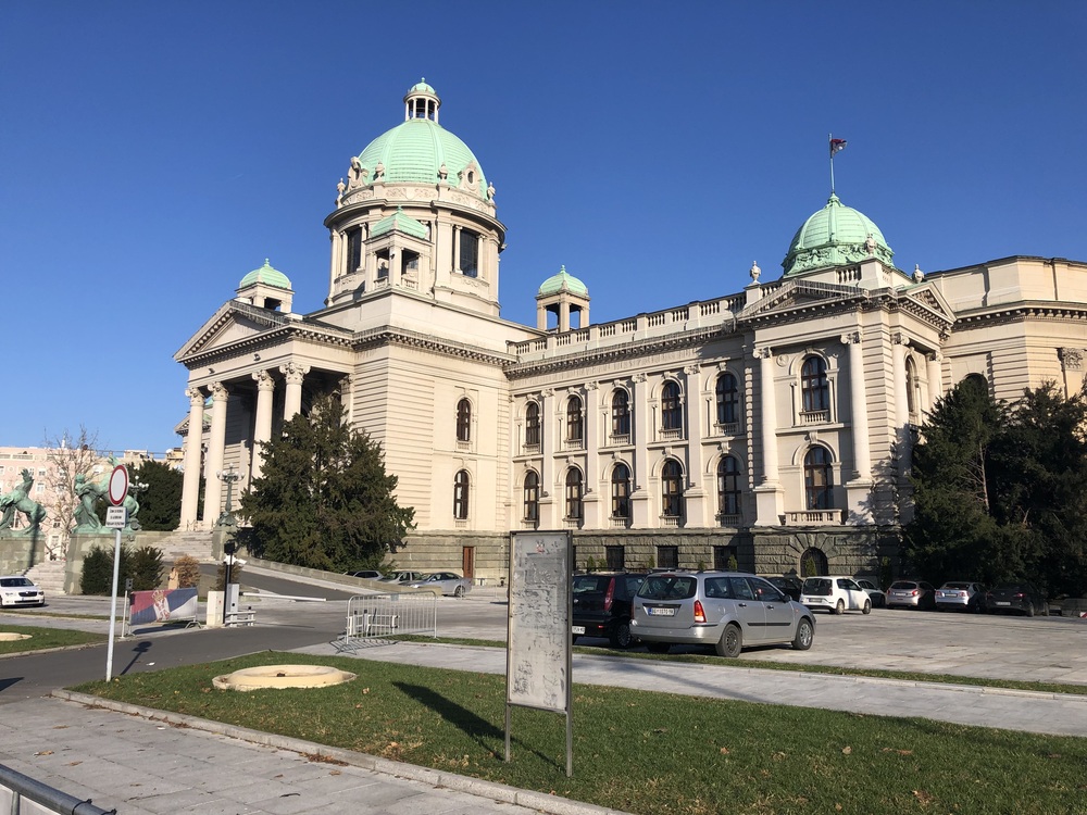 Belgrad - Palatul Adunării Naționale a Republicii Serbia.