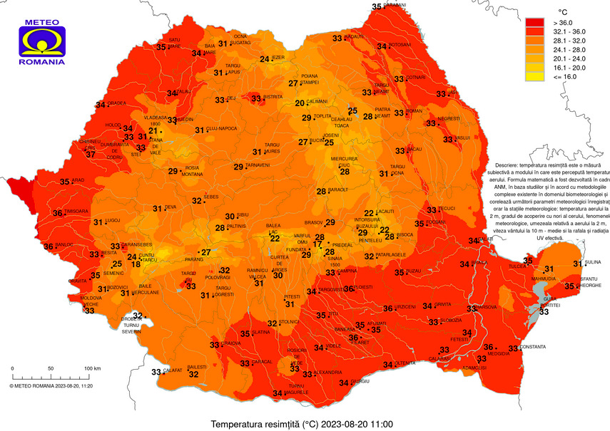 Temperatura resimțită.