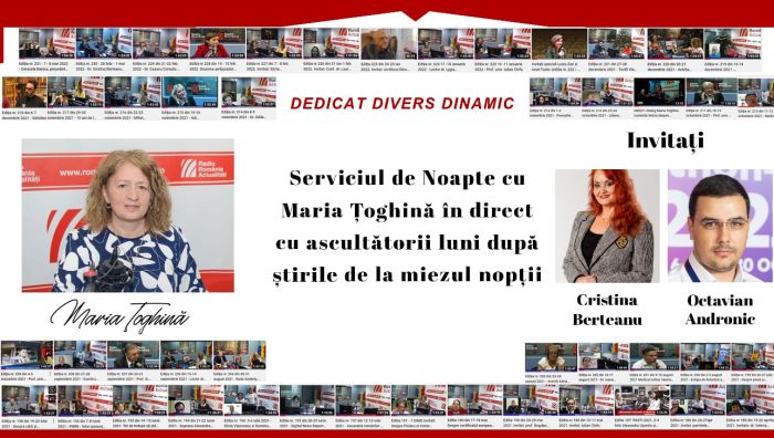 Serviciul de noapte cu Maria Toghina.
