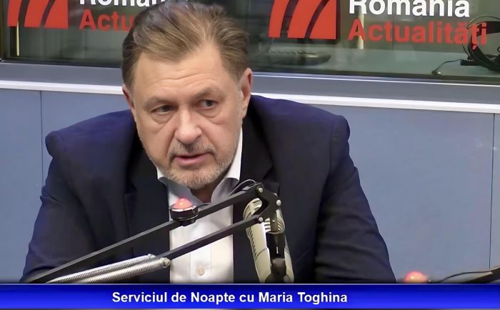 Ministrul Sănătății, Alexandru Rafila, în studioul Serviciului de noapte cu Maria Țoghină.