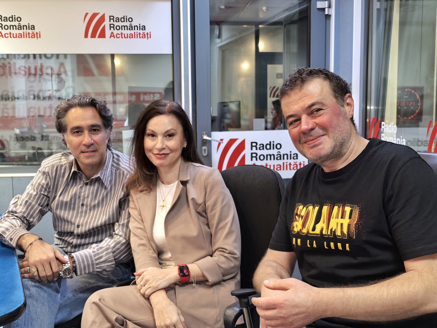 Serge Celebidachi (stânga) la #prieteniidelaradio