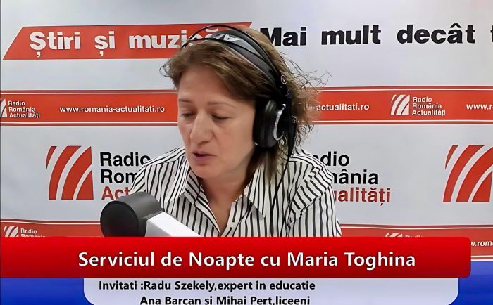 Maria Țoghină, realizatoare Serviciul de noapte.