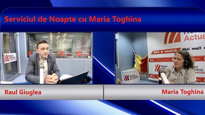 Raul Giuglea, purtător de cuvânt al Ministerului Muncii, la emisiunea Serviciul de noapte cu Maria Țoghină.