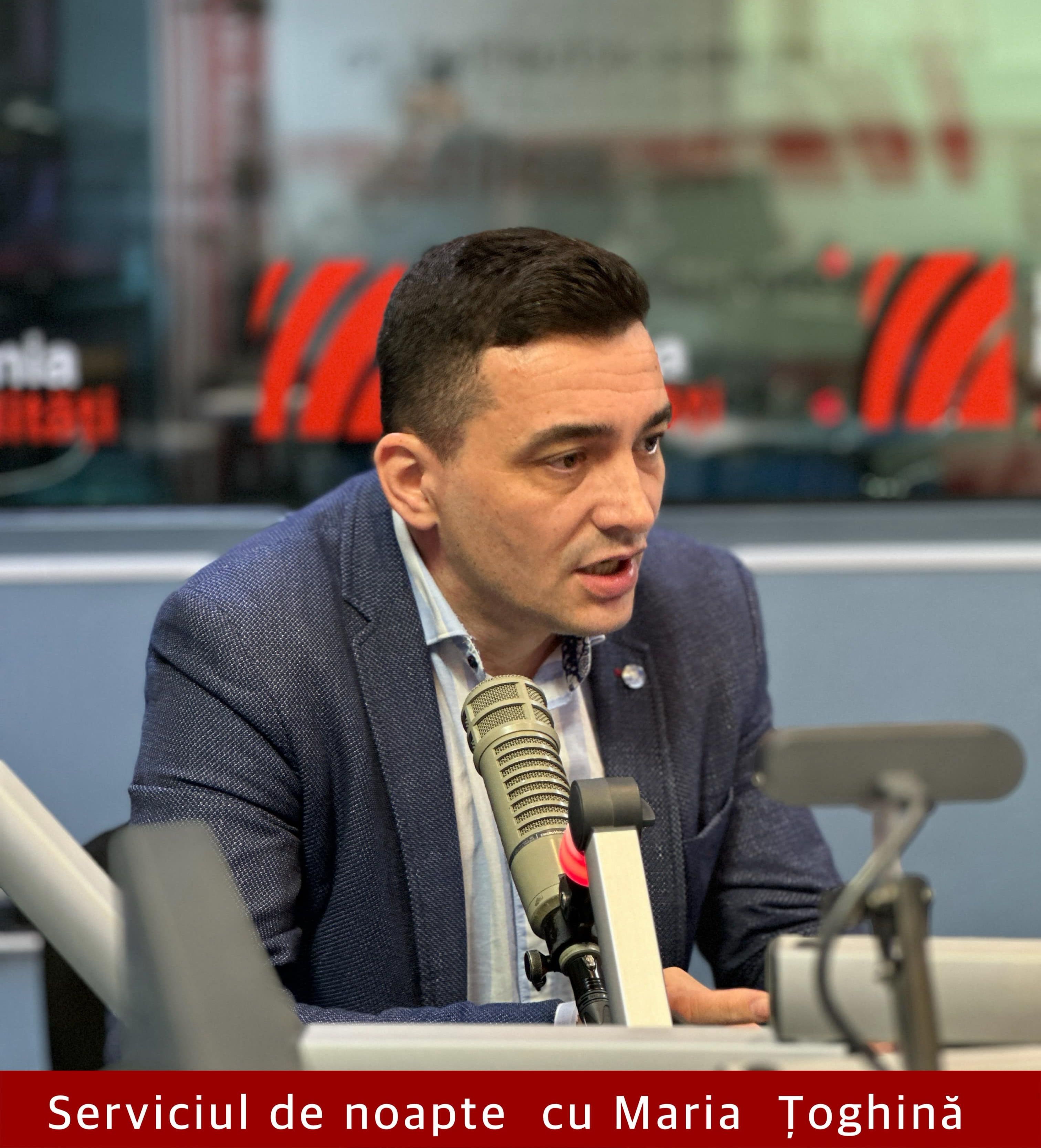 Raul Giuglea, purtător de cuvânt al Ministerului Muncii, la emisiunea Serviciul de noapte cu Maria Țoghină.