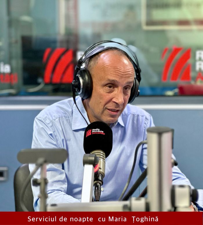 Dr. Warga Enayati, în studioul Serviciului de noapte cu Maria Țoghină.