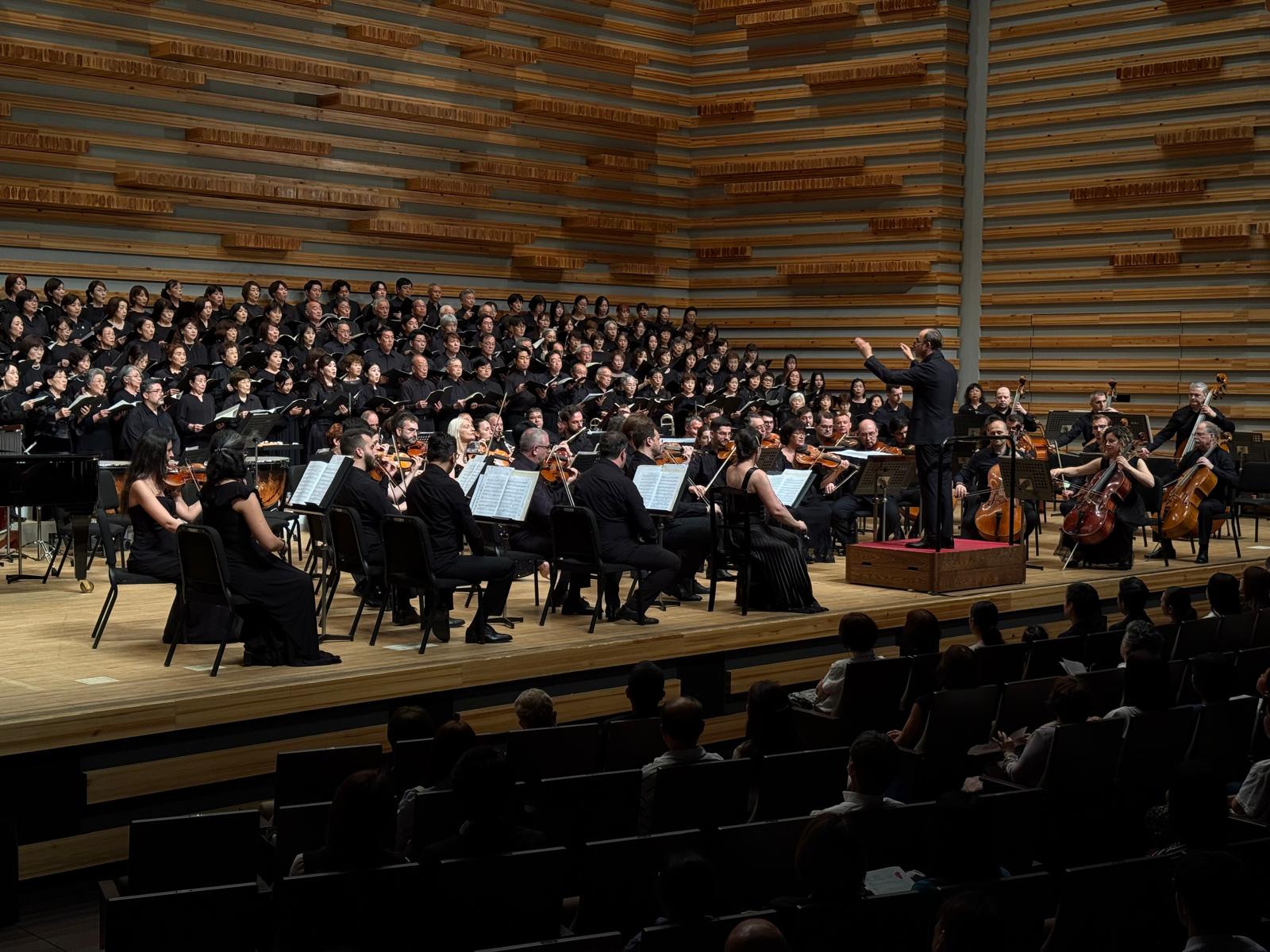 Concert al Filarmonicii „George Enescu” la Osaka, Japonia, 24 iunie 2025. Foto: Virgil Oprina