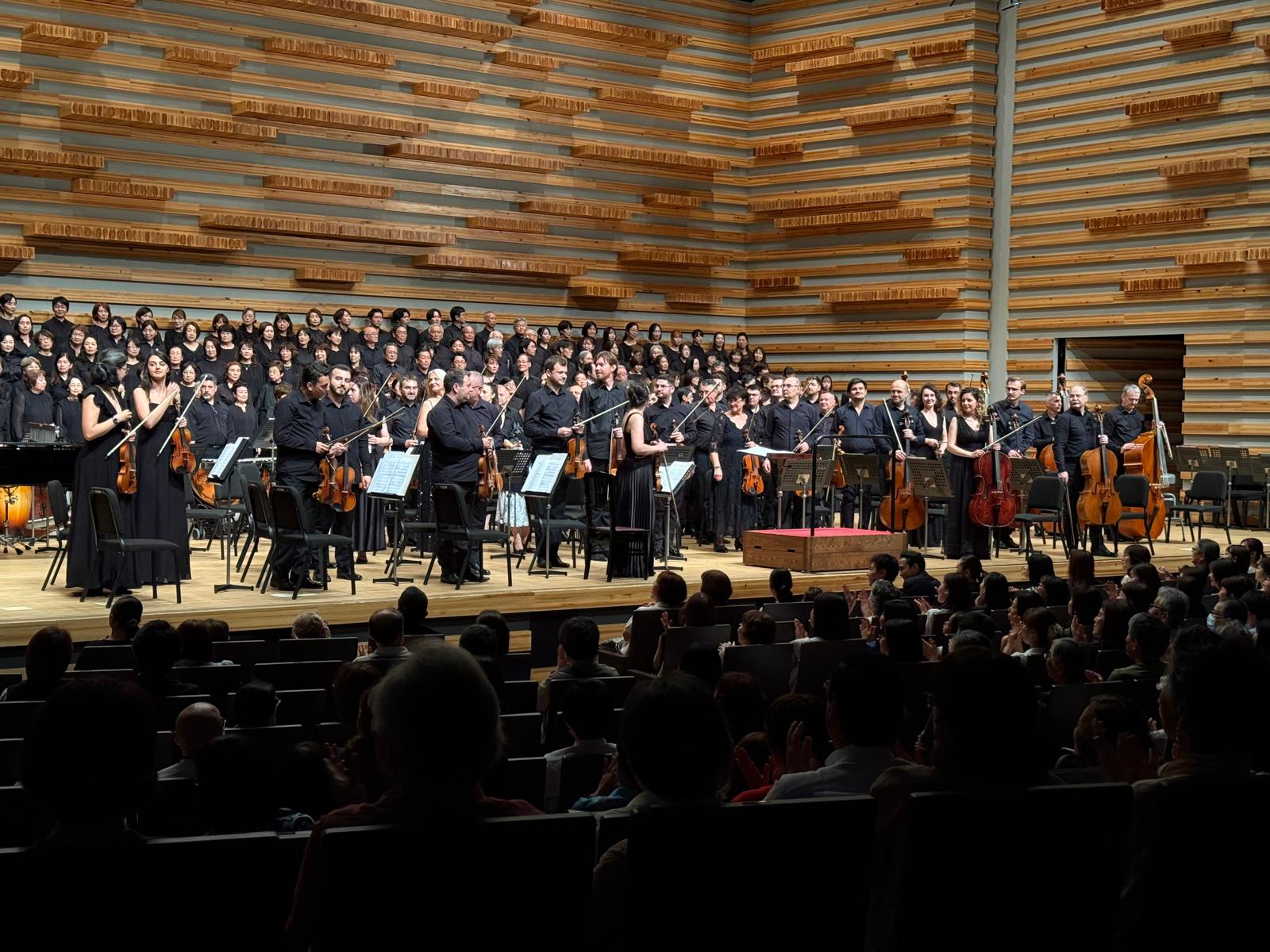 Concert al Filarmonicii „George Enescu” la Osaka, Japonia, 24 iunie 2025. Foto: Virgil Oprina