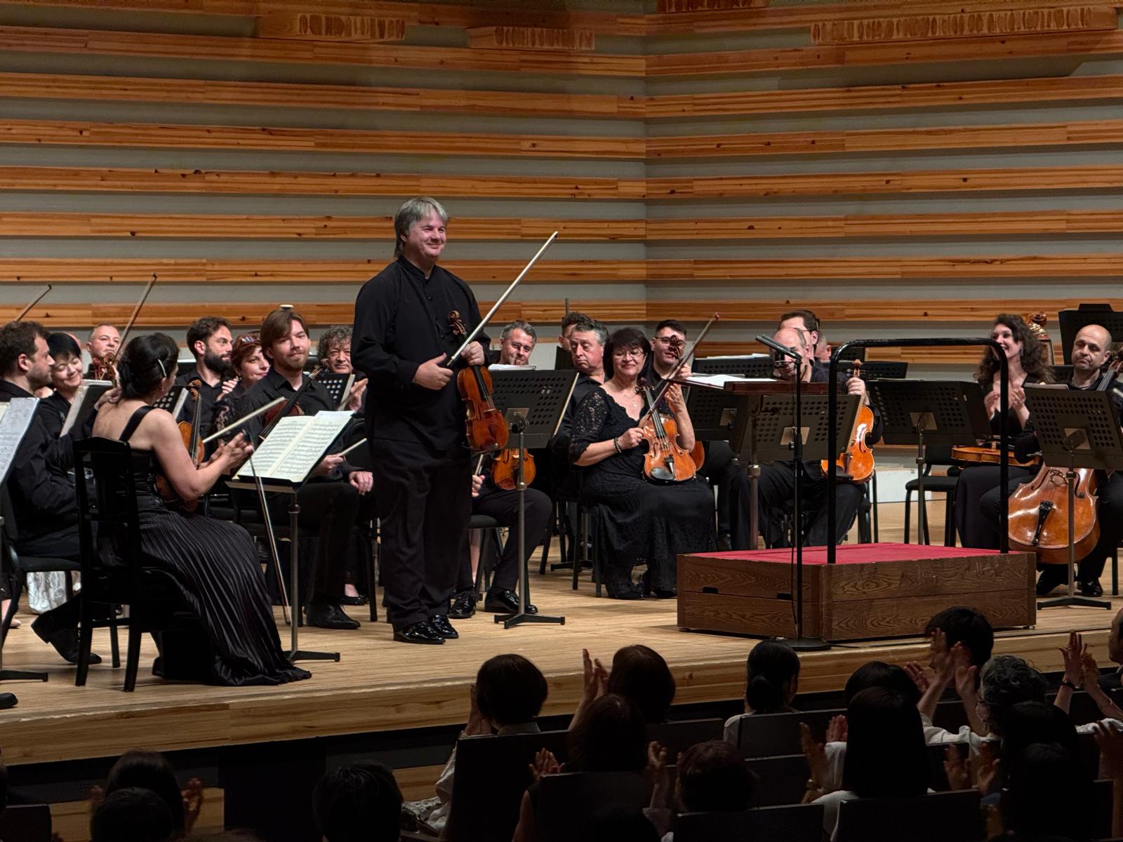 Concert al Filarmonicii „George Enescu” la Osaka, Japonia, 24 iunie 2025. Foto: Virgil Oprina
