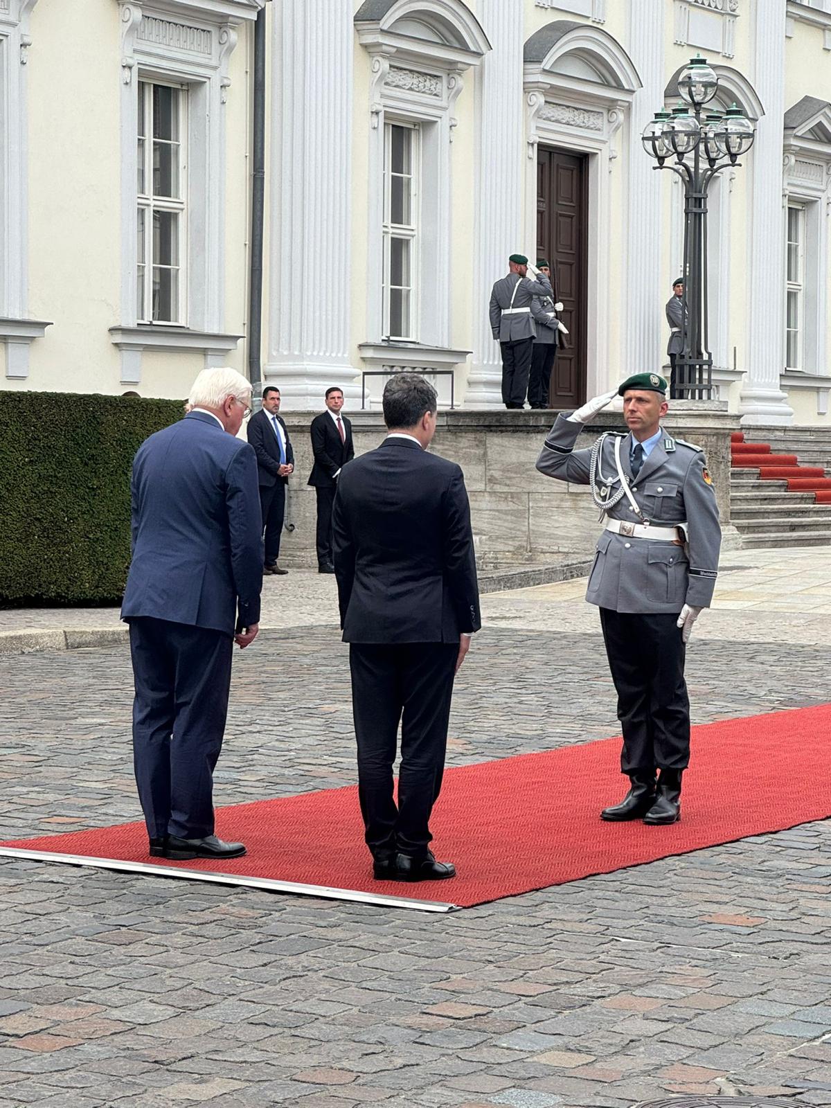 Preşedintele Nicuşor Dan, în prima sa vizită oficială în Germania, este de către omologul său Frank-Walter Steinmeier, Berlin, 18 iulie 2025.