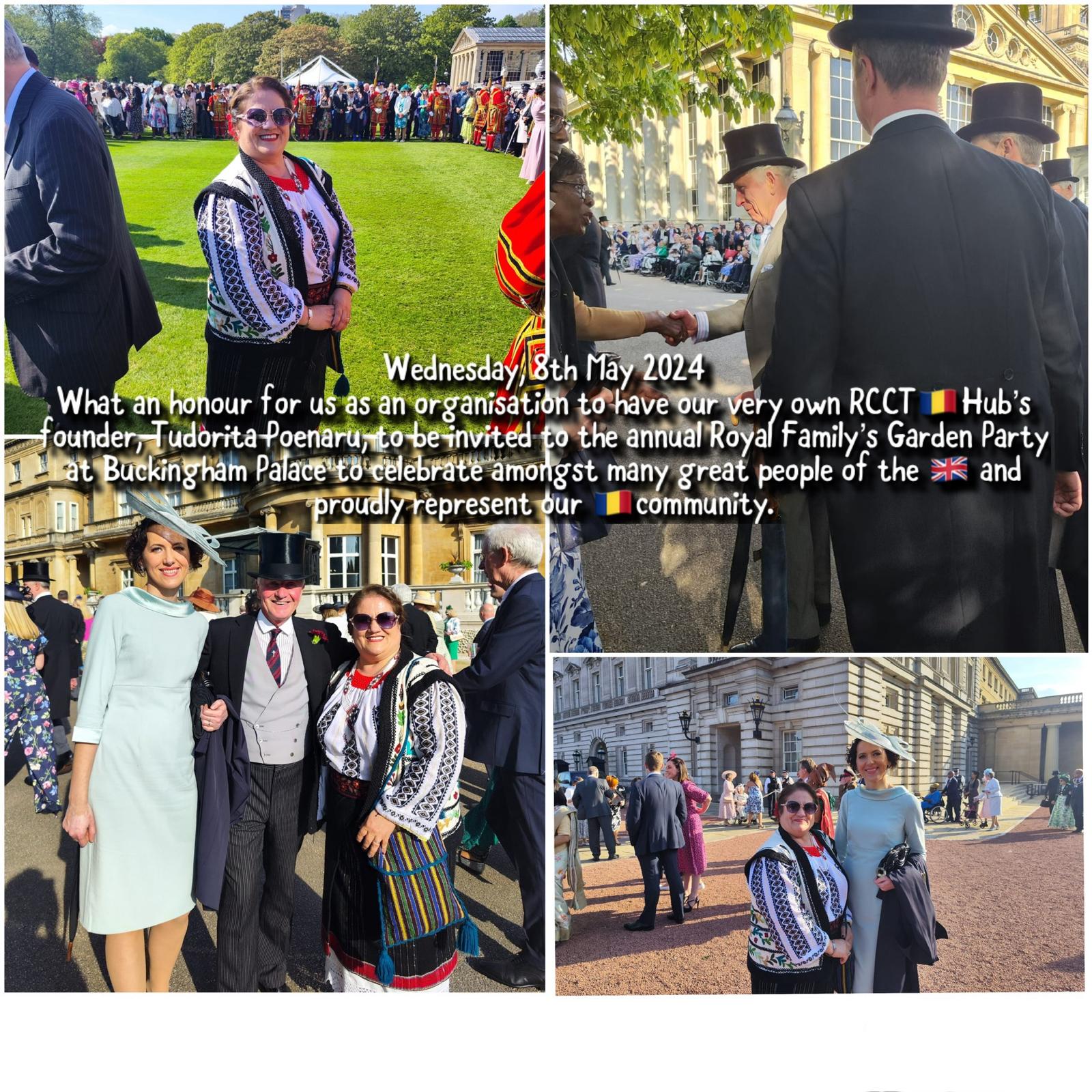 Dorina Poenaru, invitată de Regele Charles la Garden Party.